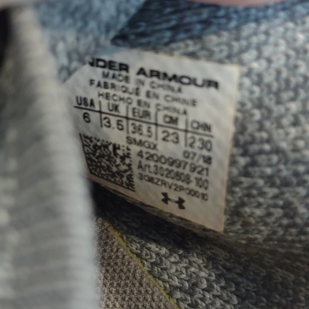 Women's Under Armour Pewter/Ghost Grey SMGX Charged Covert Knit Sneakers